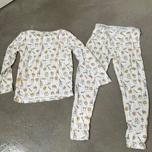 Bellabu Bear Bamboo Milk and Cookies PJ Set
